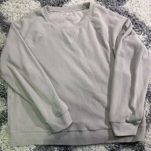 Marc New York Sweater Womens XL Beige Ribbed‎ Crew Neck Pullover